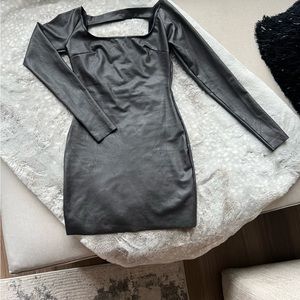 Naked Wardrobe Leather Dress